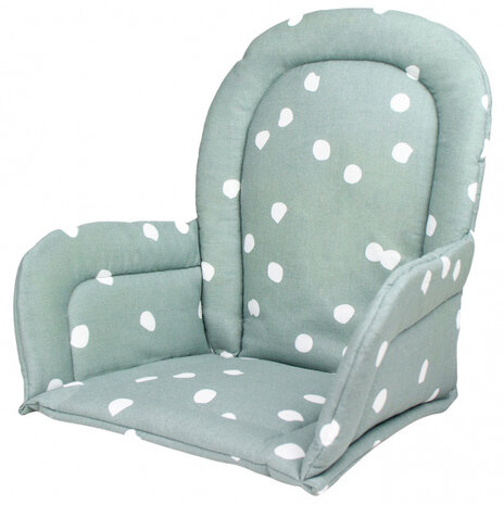 stoelverkleiner stippen 23x34x25 cm katoen steengroen