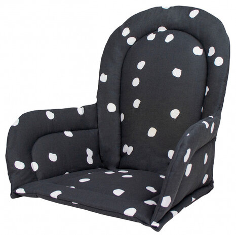 stoelverkleiner stippen 23x34x25cm katoen grijs