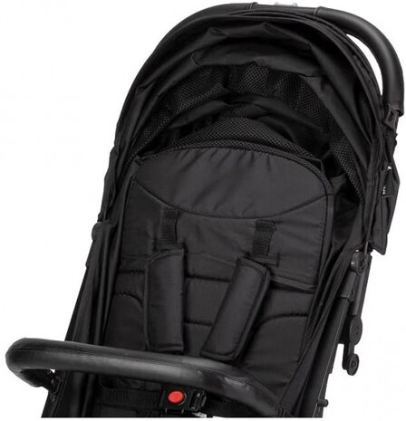 kinderwagen Silla 84 x 99 cm polyester zwart/grijs