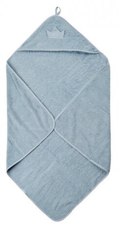 badcape junior 83 x 83 cm katoen lichtblauw