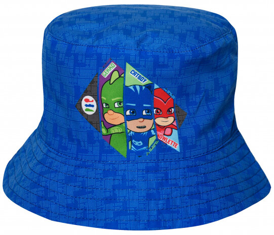 zonnehoed PJ Masks jongens katoen blauw maat 50&nbsp;