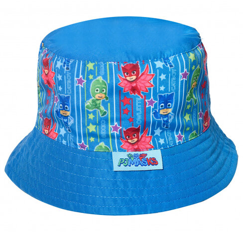 zonnehoed PJ Masks jongens katoen lichtblauw maat 52