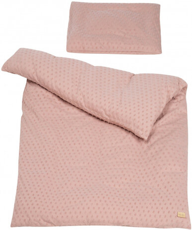 bedtextiel Lil Planet 135 x 100 cm polykatoen roze 2-delig