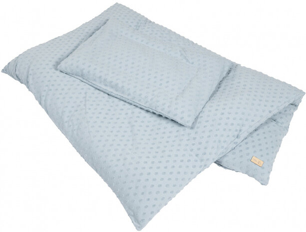 bedtextiel Lil Planet 135 x 100 cm polykatoen blauw 2-delig
