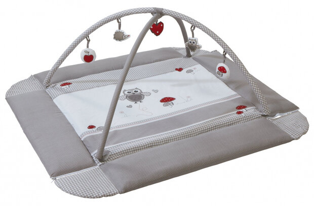 babynest Adam &amp; Owl 75 x 85 x 50 cm polyestere grijs