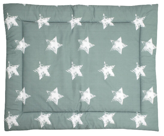 boxkleed Robin 80 x 100 cm katoen groen/wit
