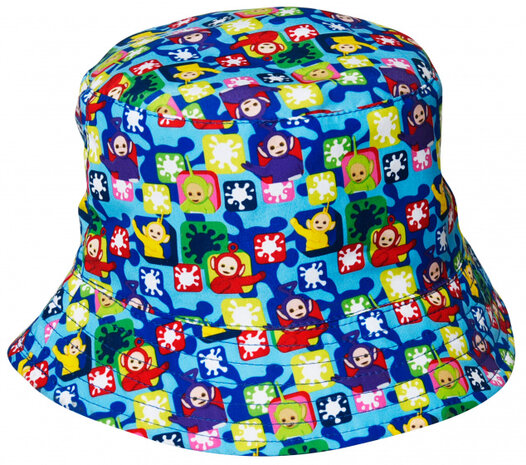zonnehoed junior textiel blauw maat 50