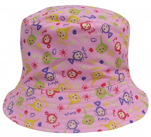 zonnehoed junior textiel roze maat 52
