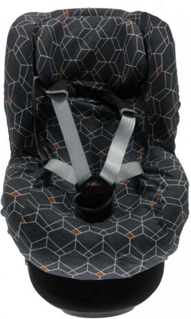 autostoelhoes met rugsteun 1+ Deco antraciet