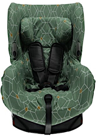autostoelhoes Axiss Deco junior katoen groen
