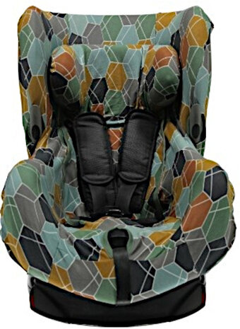 autostoelhoes Axiss Deco junior katoen lichtgrijs