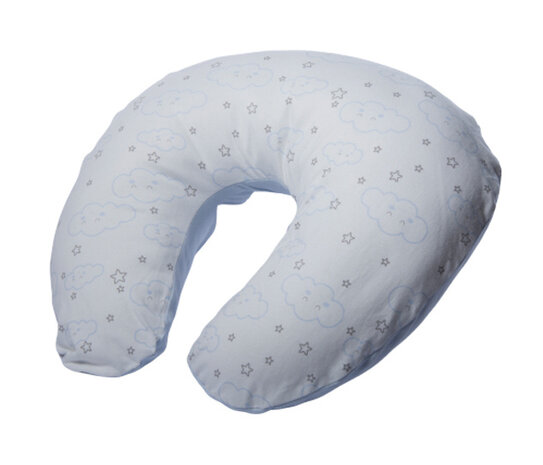 voedingskussen sterren en wolken polyester blauw