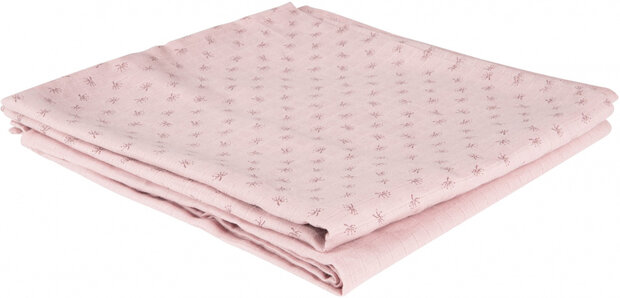 verzorgingsdoeken Lil Planet 120 cm katoen roze 2 stuks