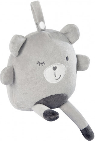 knuffelhanger Lil Cuties junior 12 x 7 cm polyester grijs