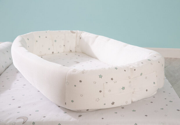 babynest Magic Stars junior 80 x 50 x 15 cm katoen wit