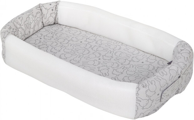 babynest Nijntje junior 80 x 50 x 15 cm katoen grijs/wit