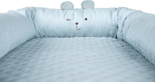 babynest Benny jongens 85 x 50 x 16 cm katoen blauw
