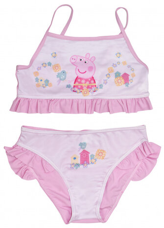 bikini Peppa Pig meisjes polyester donkerroze maat 6 jaar