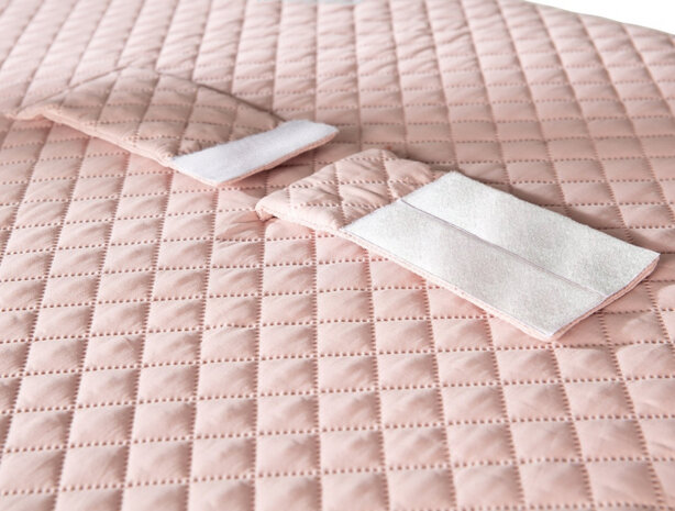 aankleedkussen meisjes 85 x 75 cm polyester roze