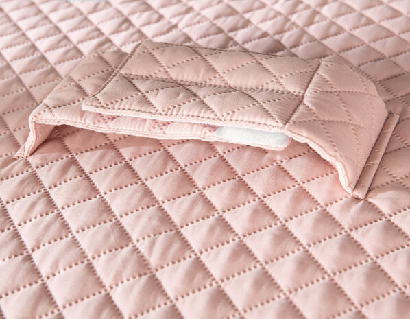 aankleedkussen meisjes 85 x 75 cm polyester roze