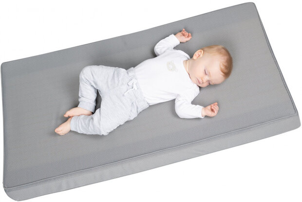 matras Safe Asleep junior 60 x 120 cm polyester grijs