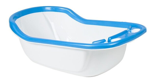 badje junior 72 x 42 x 25 cm wit/blauw