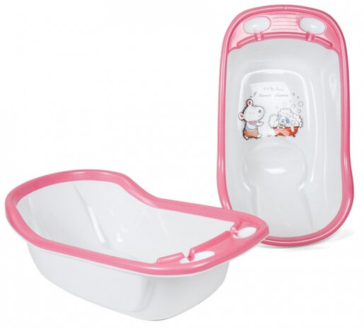 badje junior 72 x 42 x 25 cm wit/roze