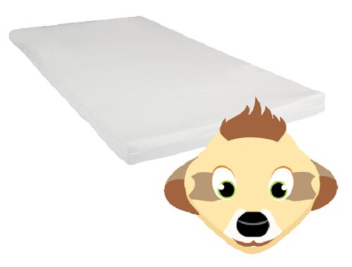 rolmatras stokstaartje 60 x 120 x 5 cm polyetherschuim wit