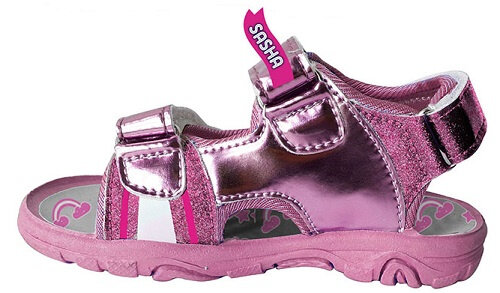 sandalen Sasha meisjes canvas roze maat 32