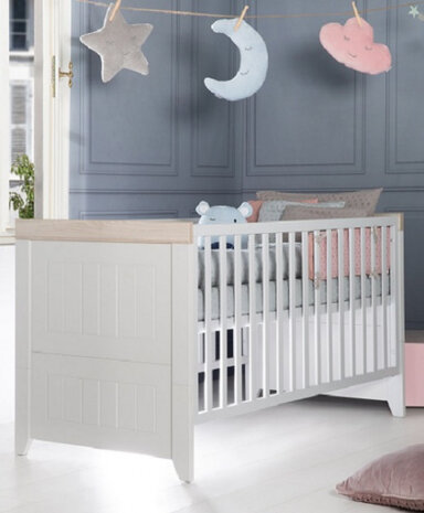 Ledikant Helene junior 70 x 140 cm hout wit/naturel