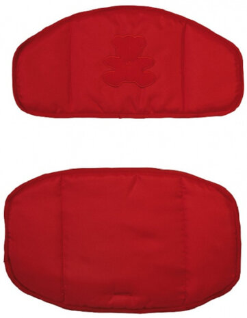 stoelverkleiner Canvas junior rood polyester rood 2-delig