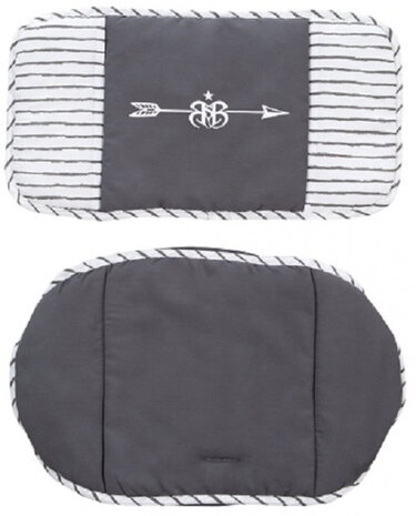 stoelverkleiner Rock Star Baby 3 polyester grijs 2-delig