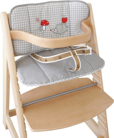 stoelverkleiner Adam &amp; Owl polyester grijs/rood 2-delig