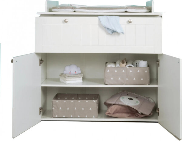 commode Mia 103 x 103 cm hout wit