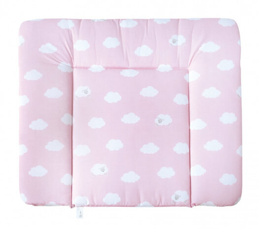 aankleedkussen Wolken 85 x 75 cm polykatoen roze