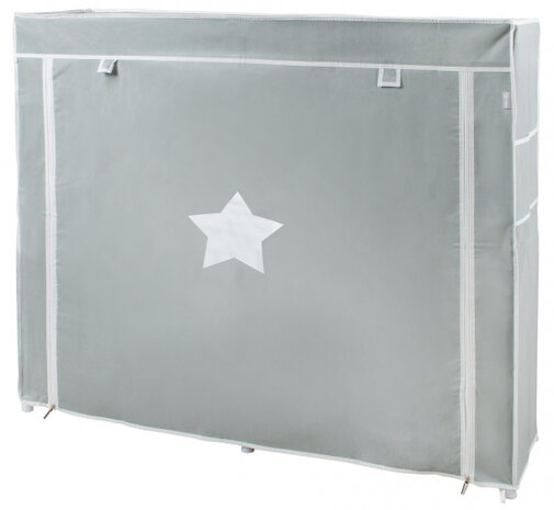 opbergrek Little Stars 108 x 28 x 113 cm polyester grijs