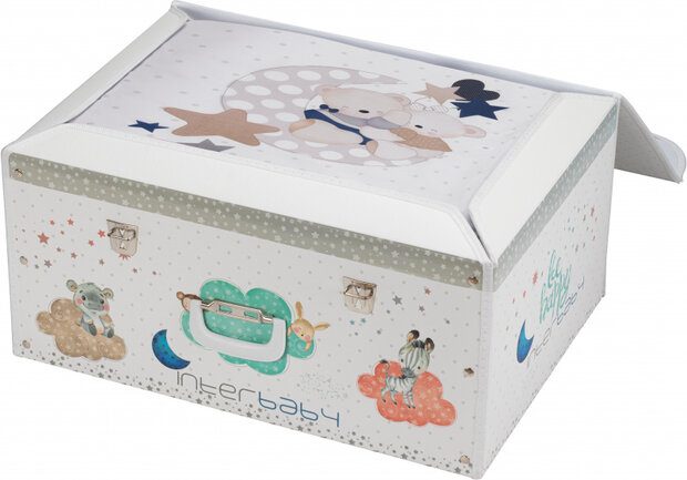 bedtextiel beertjes junior katoen wit/beige 4-delig
