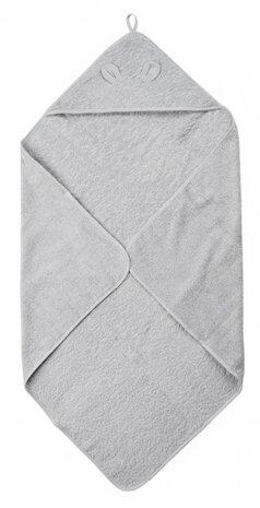 badcape junior 83 x 83 cm katoen grijs