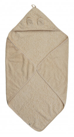 badcape junior 83 x 83 cm katoen beige