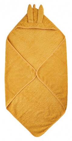 badcape junior 83 x 83 cm katoen geel