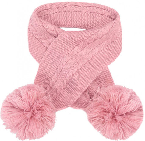 babysjaal Elegance pompoms acryl roze one-size
