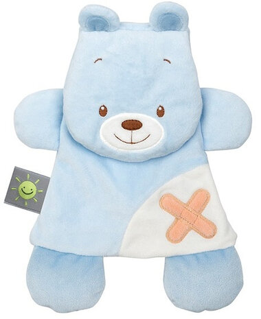 warmteknuffel junior 25 x 19 cm polyester blauw