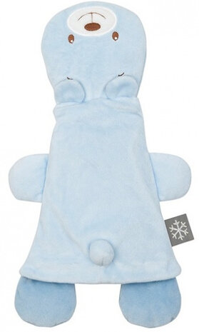 warmteknuffel junior 25 x 19 cm polyester blauw