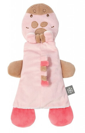 warmteknuffel Giraffe junior 25 x 19 cm polyester roze