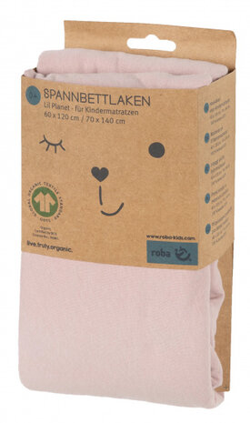 hoeslaken ledikant junior 45 x 90/40 x 90 cm katoen roze