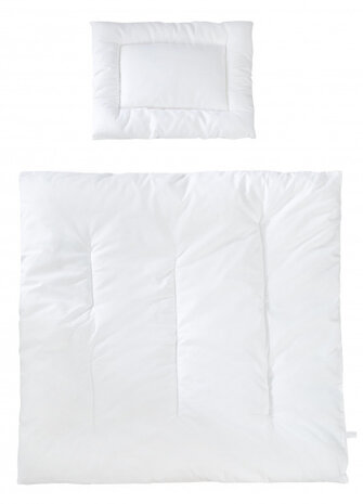 bedset junior 80 x 80 cm katoen wit 2-delig