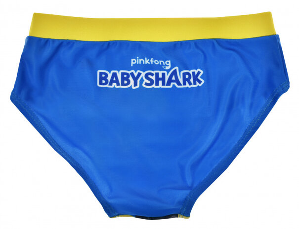 zwembroek Baby Shark junior polyester blauw/geel mt 86/92