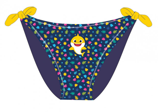 zwemslip Baby Shark meisjes polyester navy mt 86