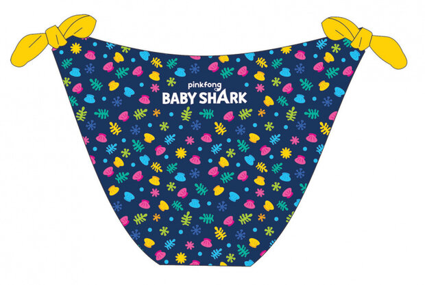 zwemslip Baby Shark meisjes polyester navy mt 86