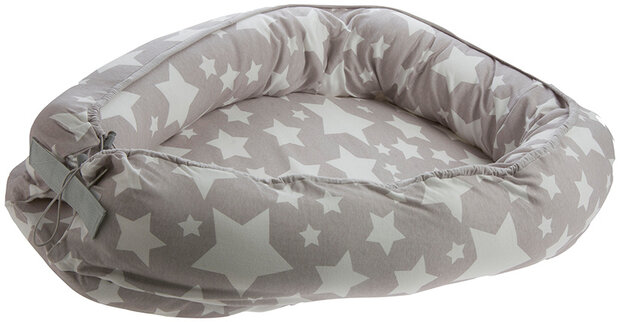 babynest junior 86 x 50 cm polykatoen grijs